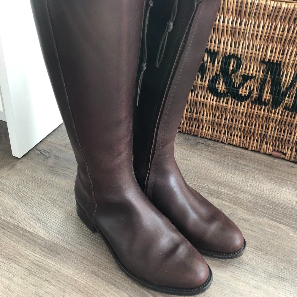 OLD MONEY FASHION, RIDING BOOTS, MADE IN SCOTLAND,  LEATHER, LIKE NEW